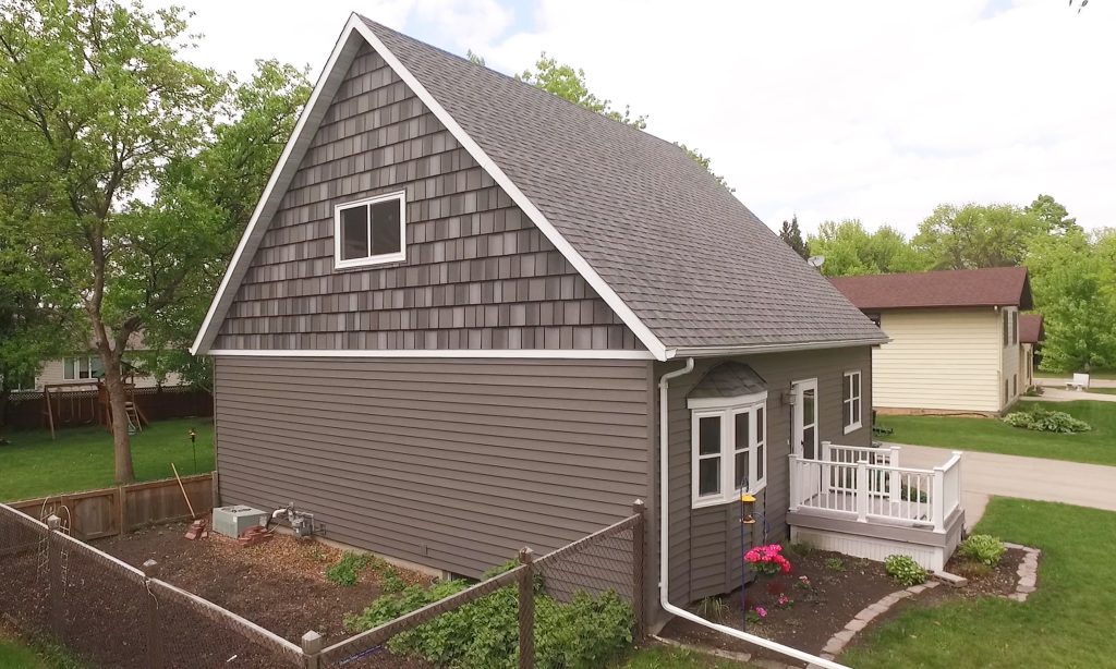 Siding repairs Charcoal Gray Moorhead MN