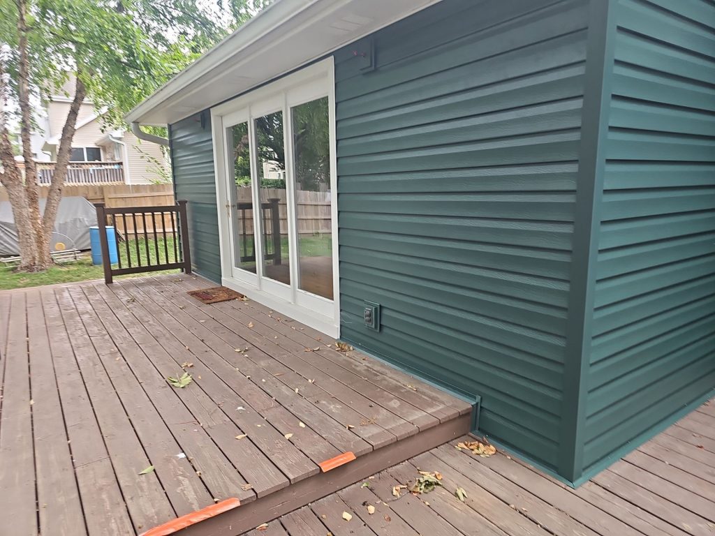 Teal Siding