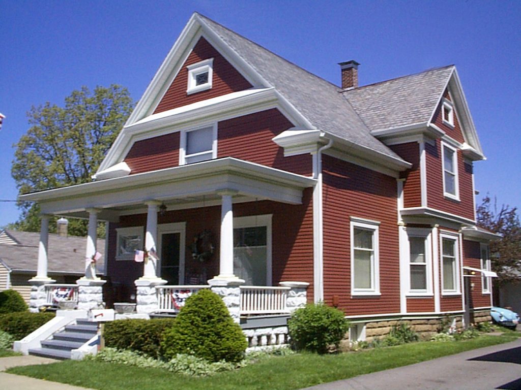siding companies near me CLASSIC RED
